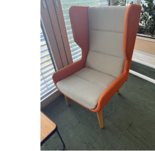 NAUGHTONE HI-BACK ARMCHAIR - Image 1