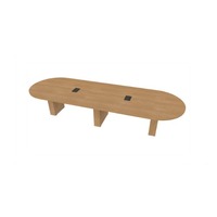  Racetrack Table 48 X144 w/Column Base 