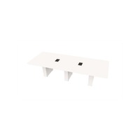 Conference Table Rectangular, Radius Corners 48 X120 w/Column Base