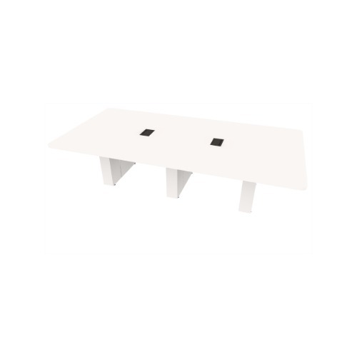 Element Conference Table Rectangular, Radius Corners 60 X120 w/Column Base