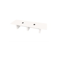  Conference Table Rectangular, Radius Corners 48 X168 w/Column Base 