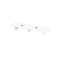  Conference Table Rectangular, Radius Corners 48 X216 w/Column Base x4
