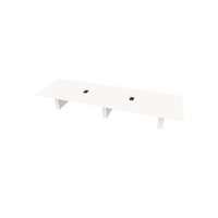  Conference Table Rectangular, Radius Corners 60 X216 w/Column Base x4