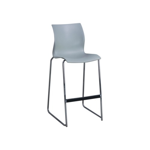 Teknion Nami Used Stool, Light Gray
