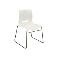 Casper Used Stack Chair, White
