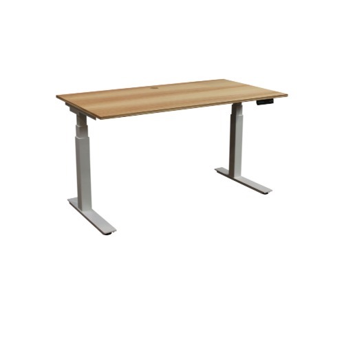 Enwork 29×53 In Used Adjustable Height Table Desk, Light Oak