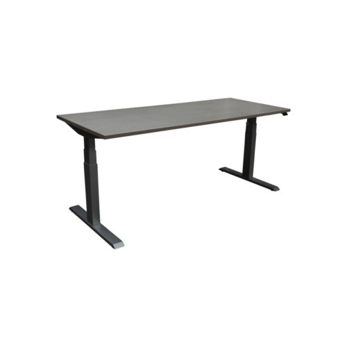 Steelcase Adjustable Height Used 29×70 Electric Sit Stand Desk, Light Gray