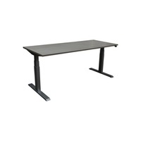 Adjustable Height Used 29×70 Electric Sit Stand Desk, Light Gray