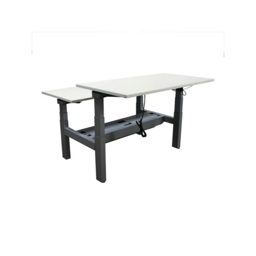 Steelcase Used Adjustable Height Double Desk for 2, White