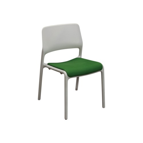 Miller/Knoll Spark Used Stack Chair, Gray and Green