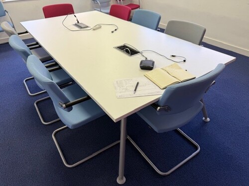 Meeting Table - White/Grey - Image 1