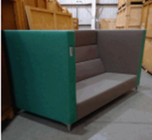 Booth Section - Green and Grey - Image 1