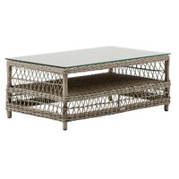 Hazel Coffee Table w/ Glass Top