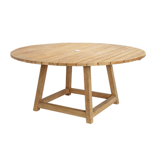 Sika Design George Teak Round Dining Table 63"
