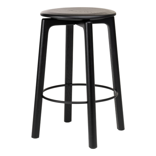 Wooden Stories Glide Counter Stool w/Wood Seat