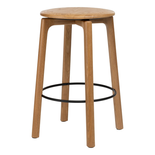 Wooden Stories Glide Counter Stool w/Wood Seat