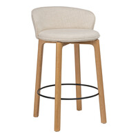 Glide Counter Stool w/Backrest - Upholstered