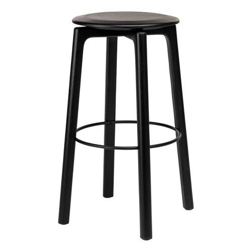 Wooden Stories Glide Bar Stool w/Wood Seat
