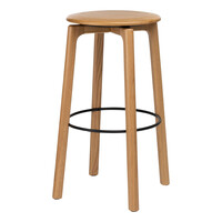 Glide Bar Stool w/Wood Seat