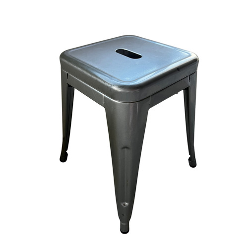 Industrial Metal Seated-Height Stool - Image 1