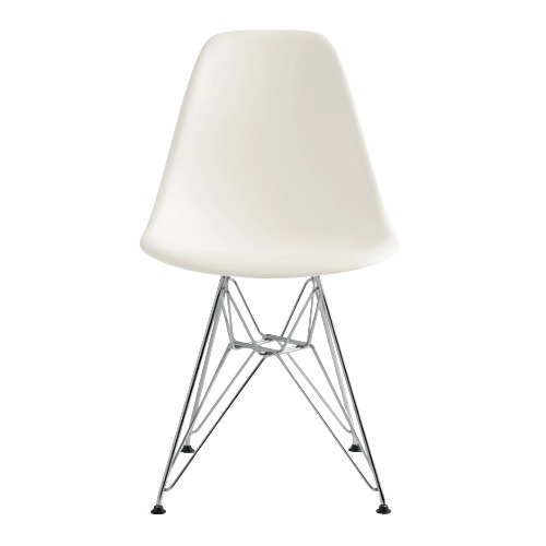 Herman Miller Herman Miller Eames Molded Plastic Side Chair (White/Chrome)