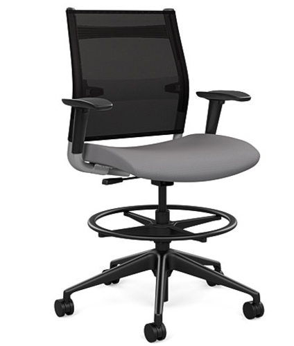 'Wit' Medium Back Stool - Image 1