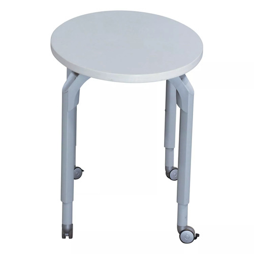 Mobile Oval-Shaped Laminate Table - Thumbnail 2