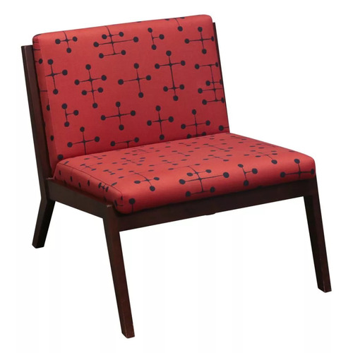 Espresso Wood Surround Lounge Chair - Thumbnail 2