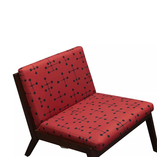 Espresso Wood Surround Lounge Chair - Thumbnail 5