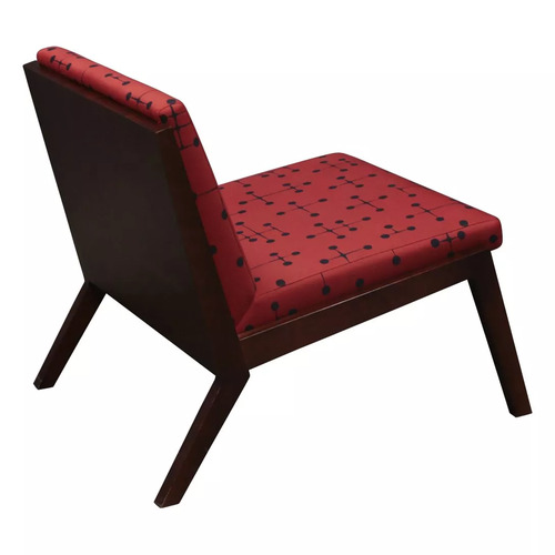 Espresso Wood Surround Lounge Chair - Thumbnail 3