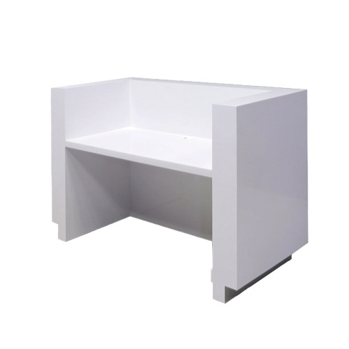 Modern U-Shaped Reception Desk with Storage Pedestal - Image 1