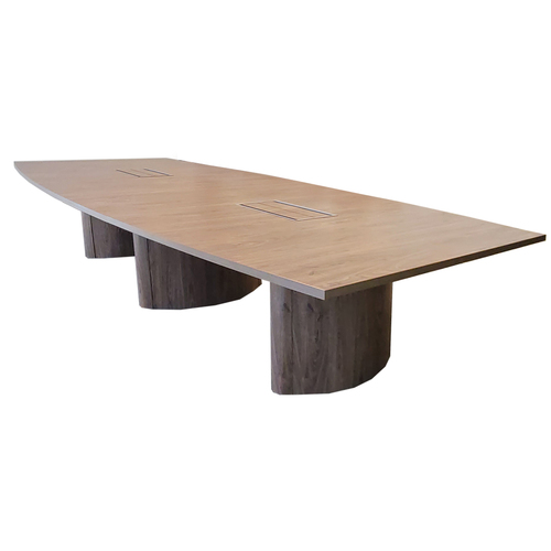 12' Boat-Shaped Conference Table - Image 1