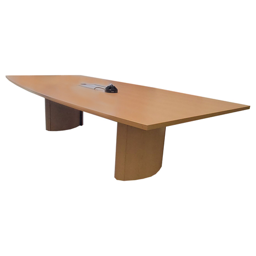 10' Boat-Shaped Conference Table - Image 1