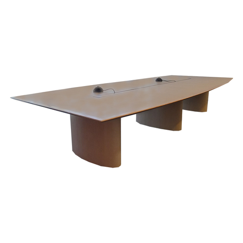 14' Boat-Shaped Conference Table - Image 1
