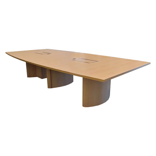 12' Boat-Shaped Conference Table - Image 1
