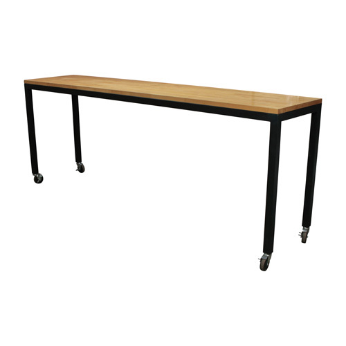 9' Laminate Standing Table on Casters - Thumbnail 2