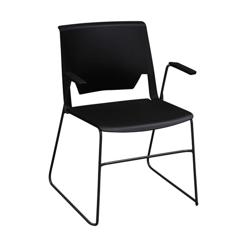 'Very' Stack Chair on Sled Base & with Arms
