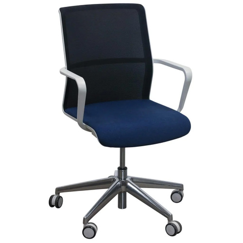 'Senator' Circo Used Black Mesh Back Conference Chair, - Image 1