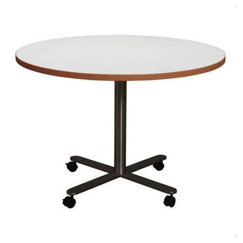 42" Round Flip-top Mobile Table - Image 1