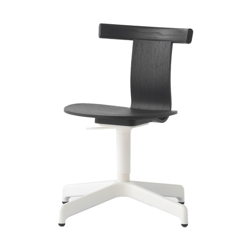Jiro Swivel Chair - Black - White Base
