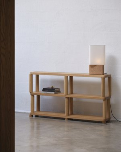 Offset Shelf Large Natural - 2 Tiers - Thumbnail 2