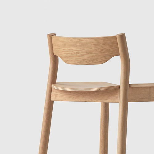 Tangerine Stool with back Natural - Thumbnail 5