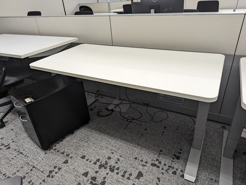 60x30 Sit/Stand Desk (Round Edge) - Thumbnail 2