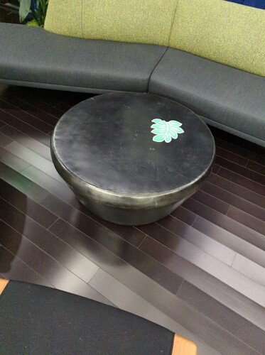 Round Metal Drum Coffee Table - Thumbnail 2