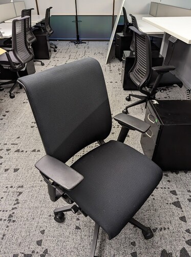 Think Fabric Chairs, Black - Thumbnail 2