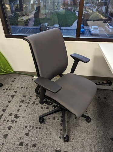 Think Fabric Chairs, Grey - Thumbnail 2