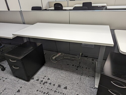 60x30 Sit/Stand Desk (Square Edge) - Thumbnail 2