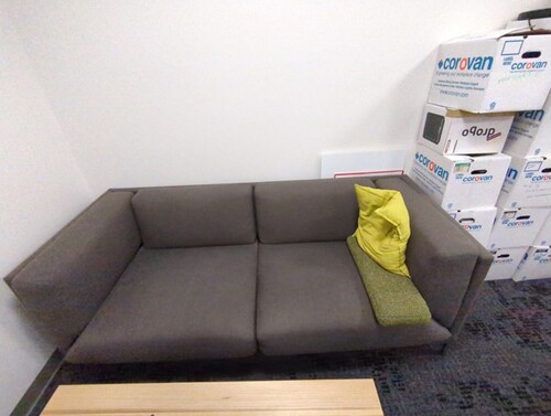 CB2 Grey Sofa - Thumbnail 2