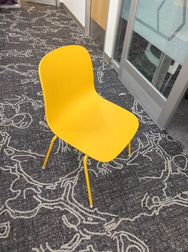 Verve Stacking Chairs, Yellow - Thumbnail 2