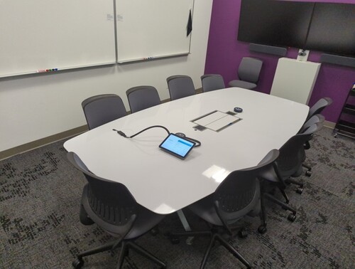 9' Boat-shaped Conference Table - Image 1